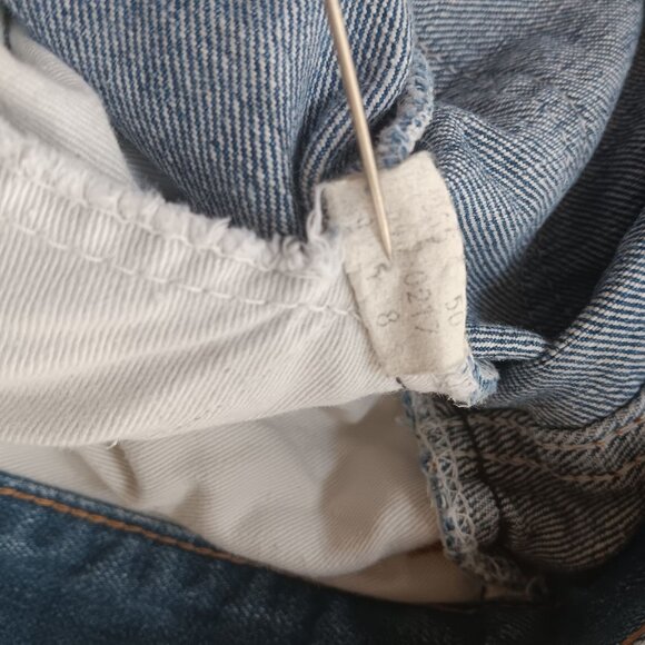 Vintage 1970's 36x30 Levis 646 0217 Denim Bellbottom Orange Tab Jeans Talon 42 - Picture 7 of 16